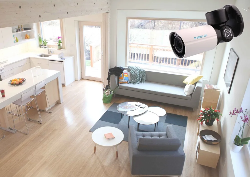 Inesun HD 1080p Открытый безопасности Камера, 2MP Гибридный 4-в-1 видеорегистратор AHD TVI/CVI/CVBS видеонаблюдения PTZ Камера, 4X Оптический зум, 120ft Ночное видение