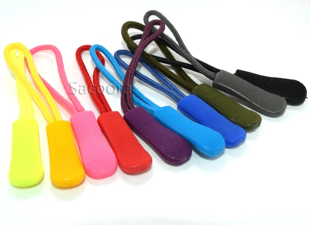Застежка молния для шнура 10 шт. разные цвета|zip clip|zipper pullzipper pull cord |