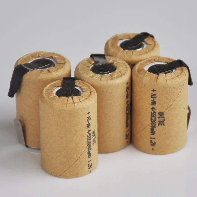 5-10PCS 2000mah 1.2V 4/5SC Ni-Mh rechargeable battery 4/5 SC cell for electric drill driver makita bosch dewalt hitachi tool | Электроника