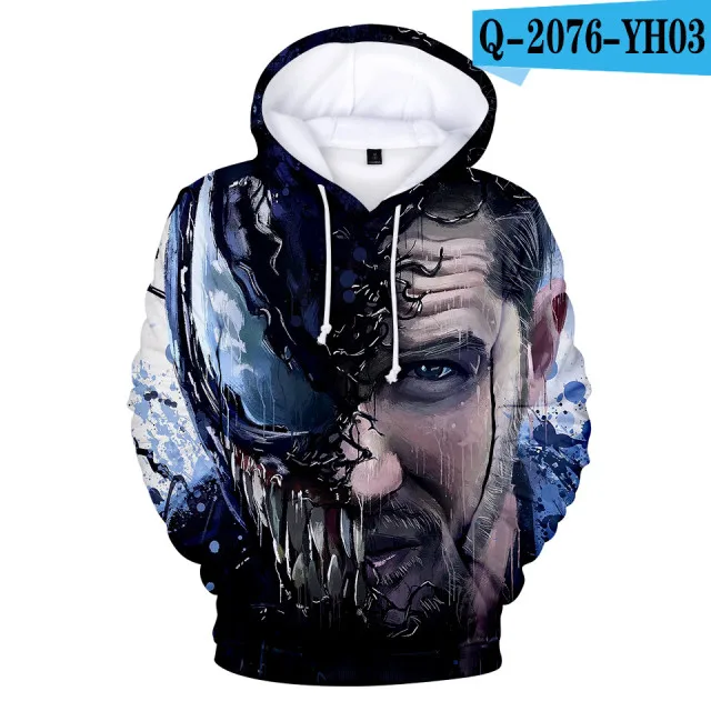 Venom толстовки для мужчин 3d принт Толстовка Повседневная куртка с карманами для мужчин и женщин хип хоп Harajuku одежда 4XL - Цвет: 3dwy-10