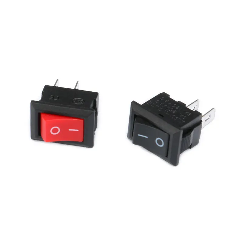 5 шт./лот черный кнопочный переключатель 3A 250В KCD11 2Pin/3Pin защелкивающийся