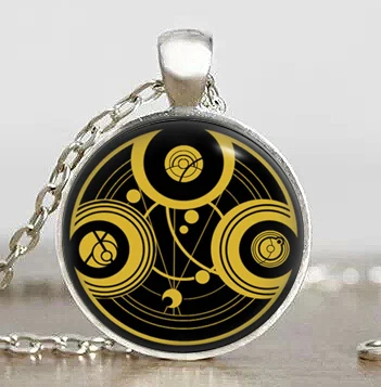 Британский драма Доктор Кто Печать Rassilon Time Lord стимпанк Подвеска Новое винтажное
