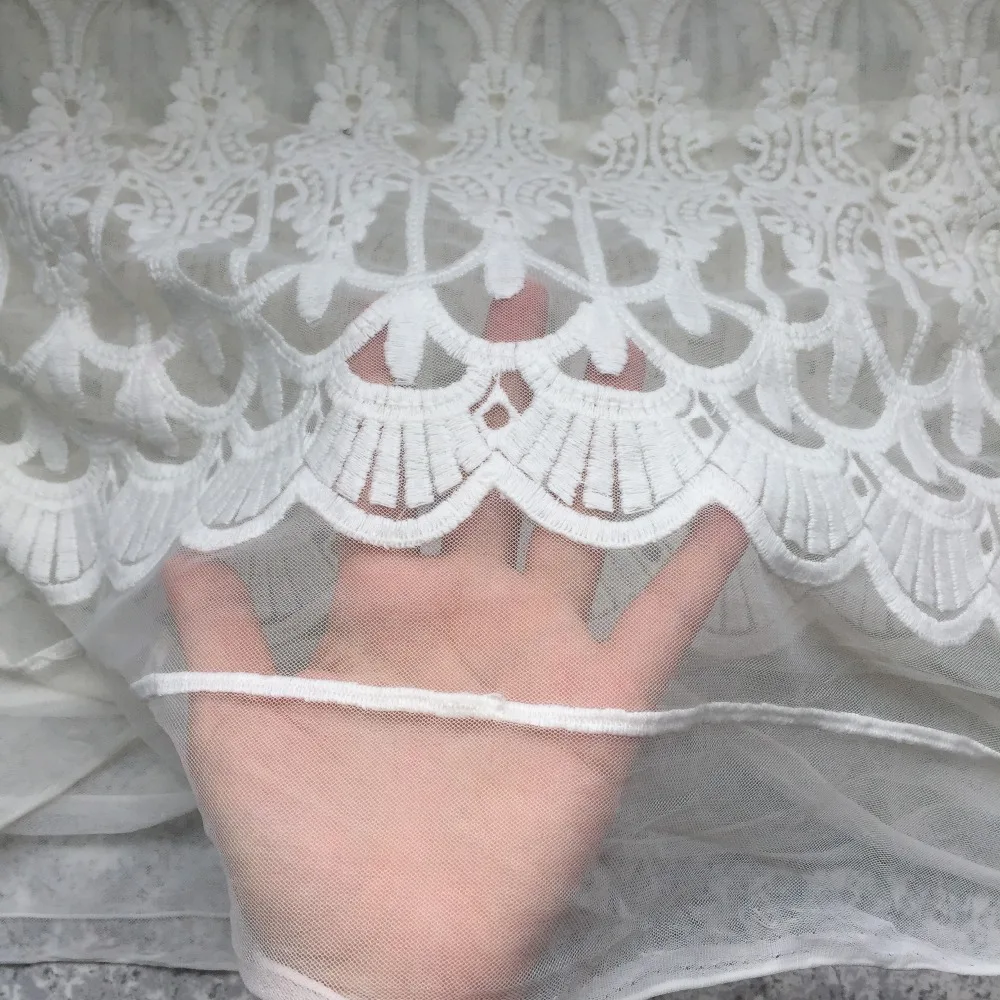 Подарочная упаковка, Diy кукольная юбка, одежда материал утолщение зеленый, розовый, белый рис, серый, оранжевый розовый вышивка кружевная ткань S0672L