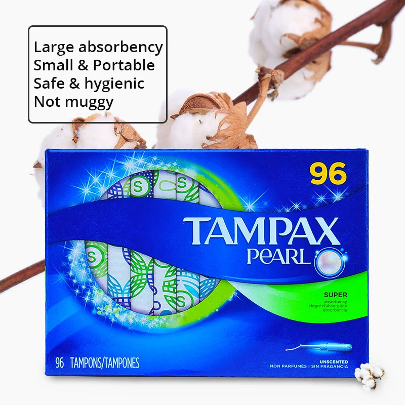 96 шт. неароматизированные катетерные тампоны Tampax с супервпитывающей