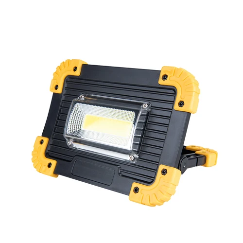 without Battery A DC5V USB перезаряжаемый портативный светильник, аварийный светильник, 18650 COB лампе, светодиодный рабочий светильник, квадратный проектор, безопасная лампа для палатки - Испускаемый цвет: without Battery A