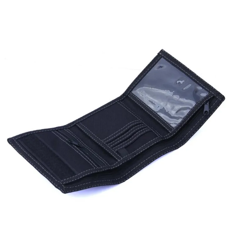 Мужские кошельки джинсовая холщовая клетчатая красная голова черепа тройного