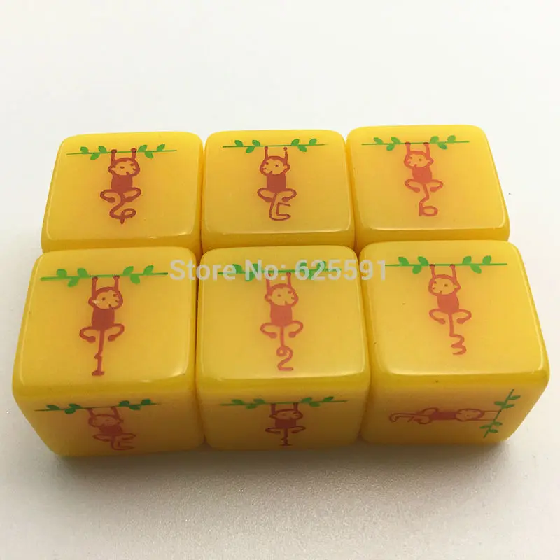 Хит! Озорная обезьяна шаблон D6 игральные кости обучающая игрушка для детей семья
