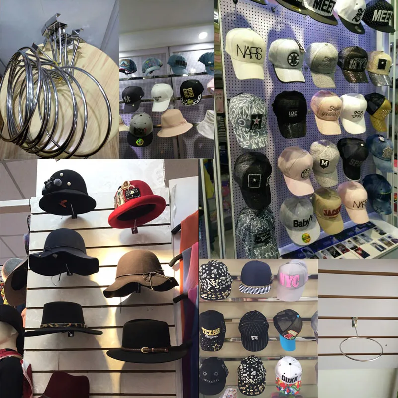 Металлический держатель для колец шляп париков крючков магазина витрина