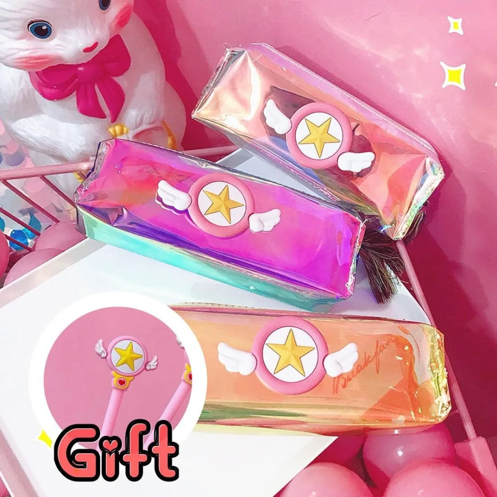 1 ручка подарок Cardcaptor Сакура пенал для карандаша ручки сумка качество PU кожа