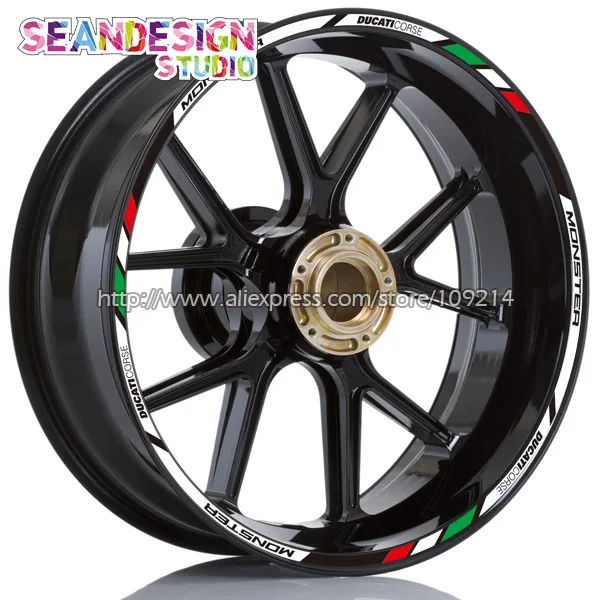 Наклейка на колесо для мотоцикла с отражающим ободом подходит любителей