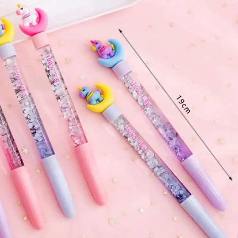 1 шт. гелевая ручка с единорогом 0 38 мм Kawaii Канцелярские Новинка милые