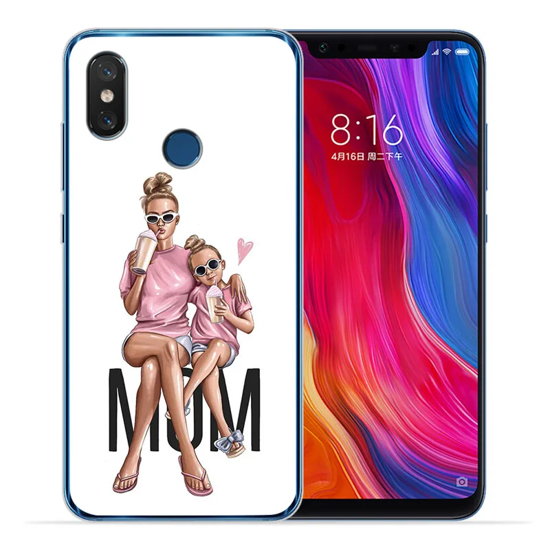 Роскошные для малыша и мамы; queen женщина для Xiaomi Redmi Mi 8 6 A2 Lite 5X 6X A1 6A 4X 4A 5 Plus Note 4 5A Prime Pro крышка чехол Coque Etui