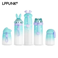 bpa free new design of animal modeling vacuum cups gradient color cat bottle coffee thermals mugs starry moon sky thermos flask