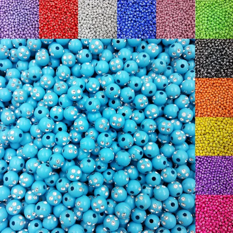 Продажа 8 мм 100 шт./лот акриловые бусины для изготовления ювелирных изделий