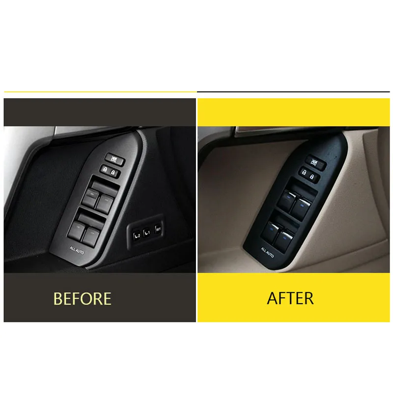 Автомобильный Стайлинг наклейки на окна для Toyota Land Cruiser 2008 2019 Prado 2010 ABS