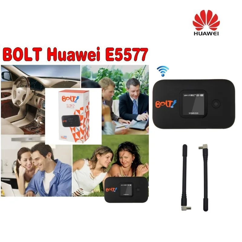 Разблокированный HUAWEI E5577 4G LTE с антенной Мобильная точка доступа беспроводной маршрутизатор Карманный mifi PK E5573