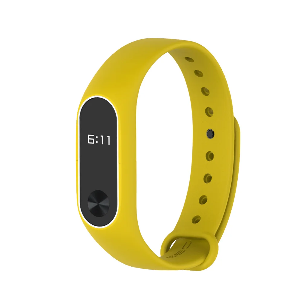 Mi jobs Цветной силиконовый ремешок для Xiaomi mi band 2, умный ремешок на запястье, двойной цвет, замена для mi band 2, браслеты