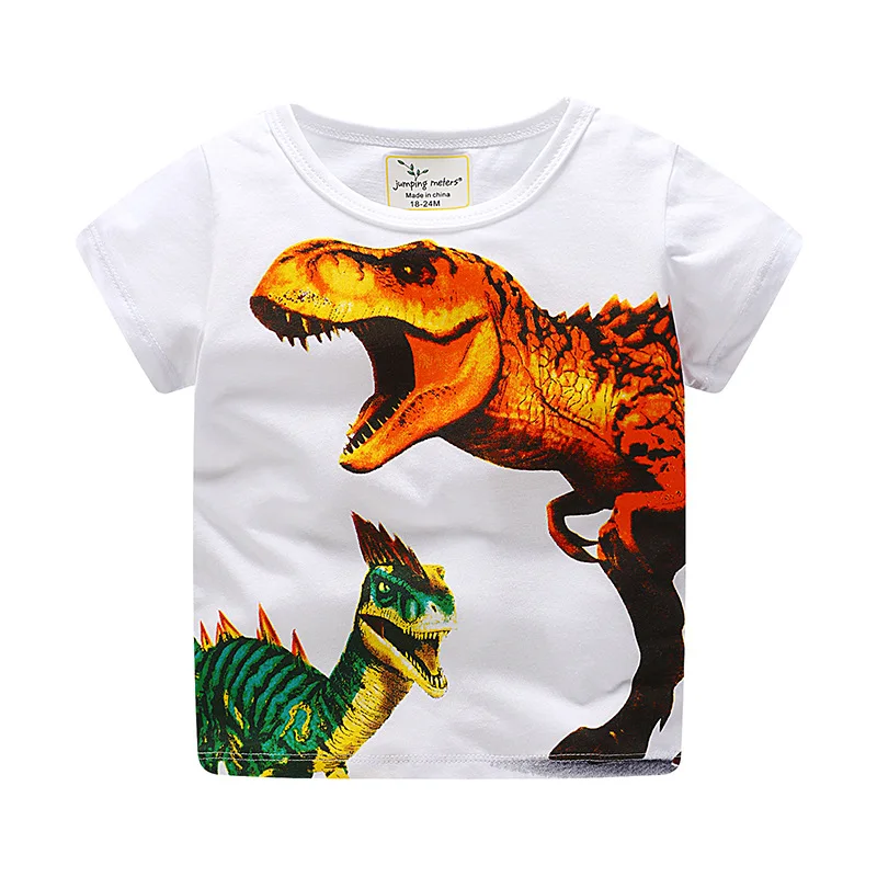 

Factory Wholes Baby Boys Tops Children Animal Embroidery T Shirts Boys Clothes Kids Tee Shirt Cotton Printing Clothing TX029