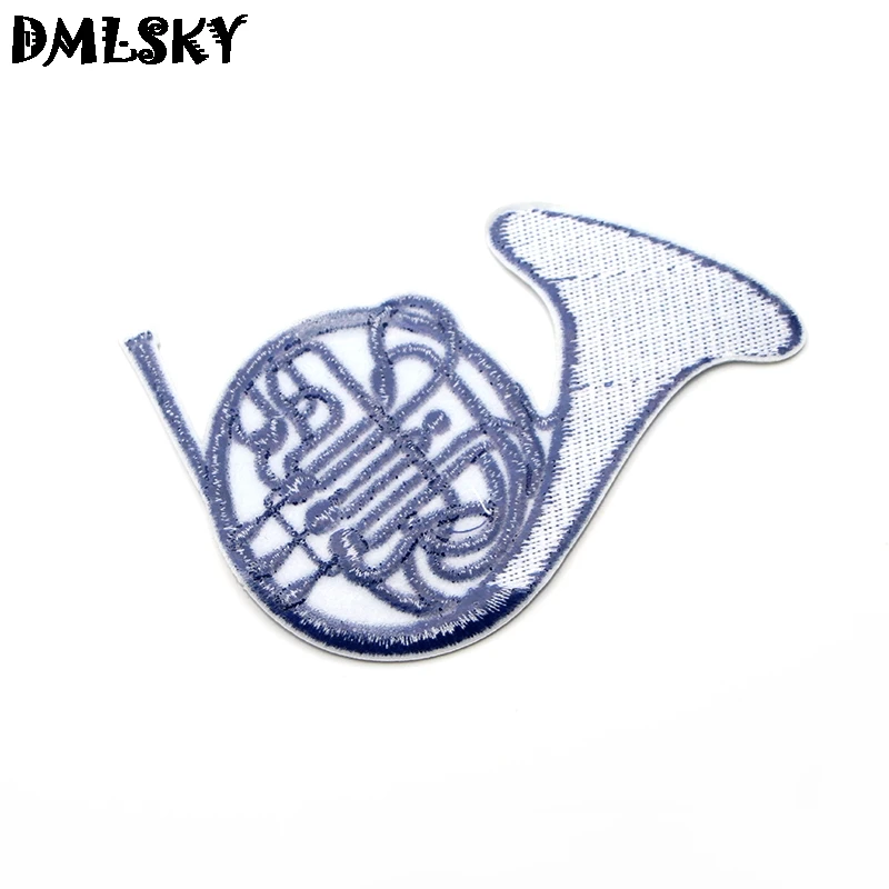 DMLSKY Как я встретил вашу маму синий французский Рог вышитые патч аппликация