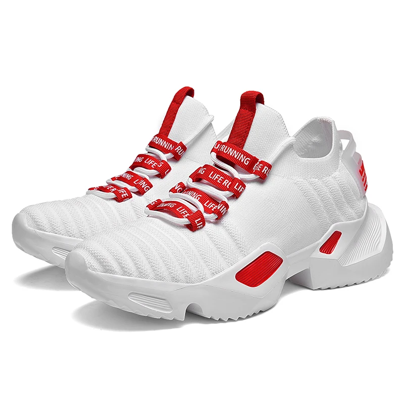 Для мужчин стильные личность повседневные кроссовки из дышащего материала
