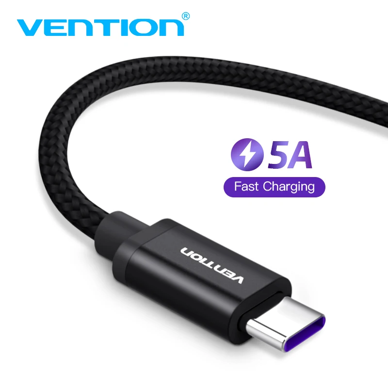 Vention 5A Тип usb C кабель для huawei P10 P20 Pro mate9 pro mate10 USB быстрой зарядки 3 1 передачи данных