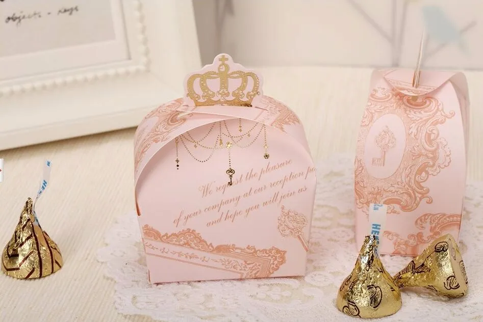 Креативная коробка конфет в форме короны для свадебного банкета конфетная сумка
