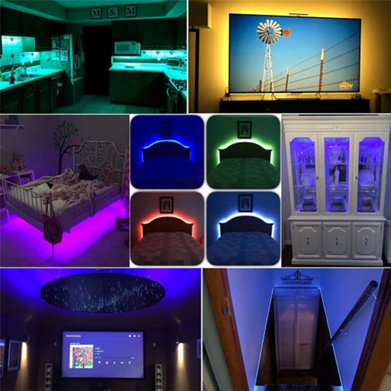 5050 RGB 144 светодиодный s/M светильник умный пиксельный цветной Радужный