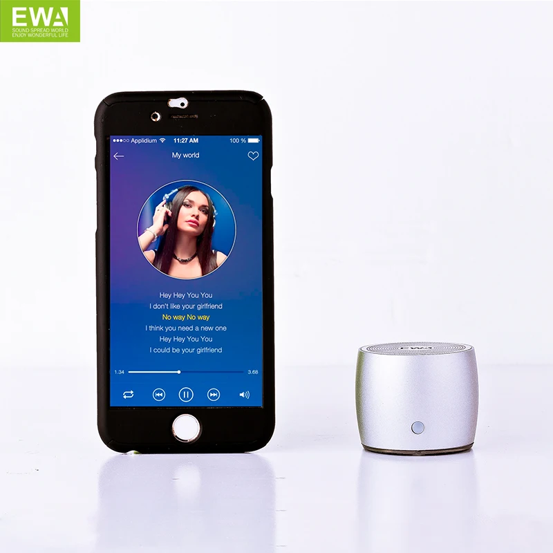 EWA A103 Bluetooth динамик металлический Ручной Спорт на открытом воздухе портативный