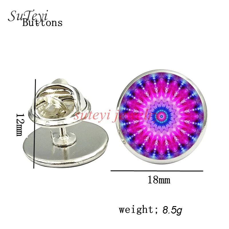 Suteyi Подвески в виде скелета цветы Череп стекло Купольные Броши для женщин и