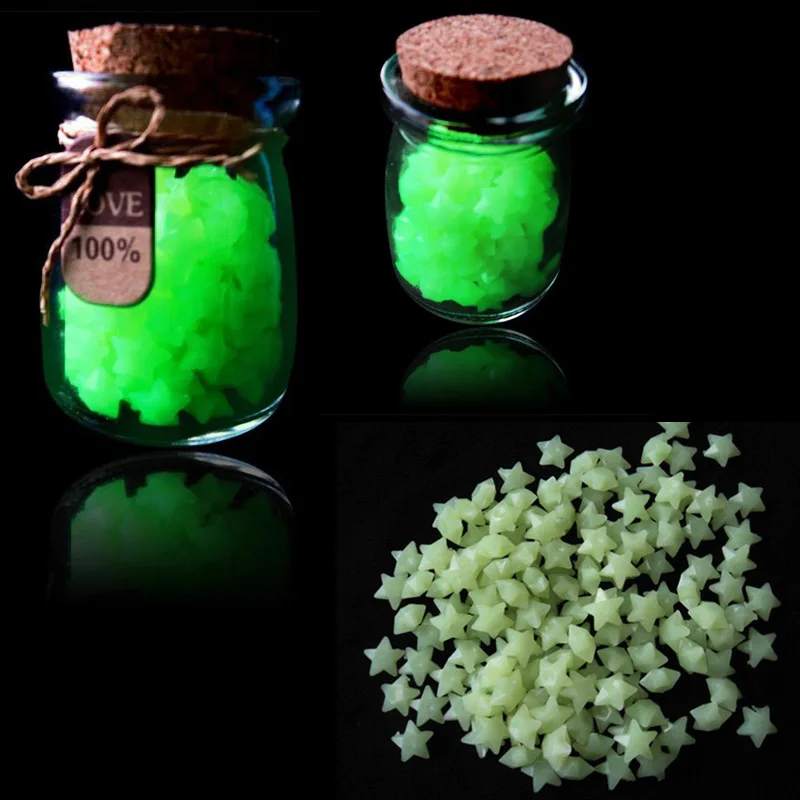 180 шт. флуоресцентные светящиеся наклейки Счастливая звезда|Наклейки на стену| |