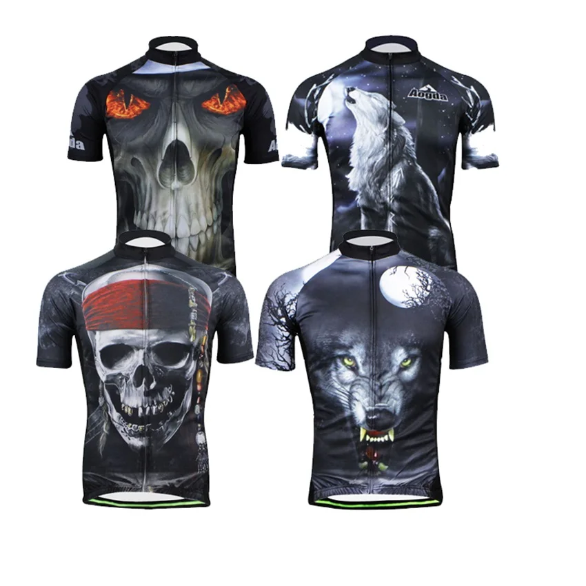 Футболка Aogda Мужская для велоспорта смешная быстросохнущая рубашка с короткими