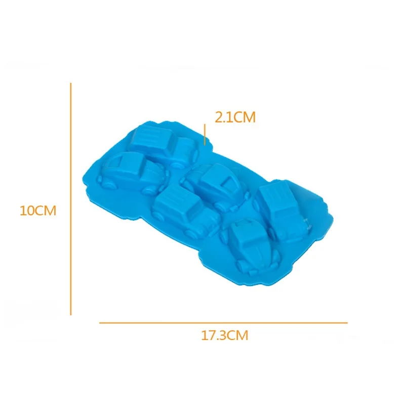 1 шт. мультяшная Автомобильная силиконовая форма для торта лоток льда шоколадное