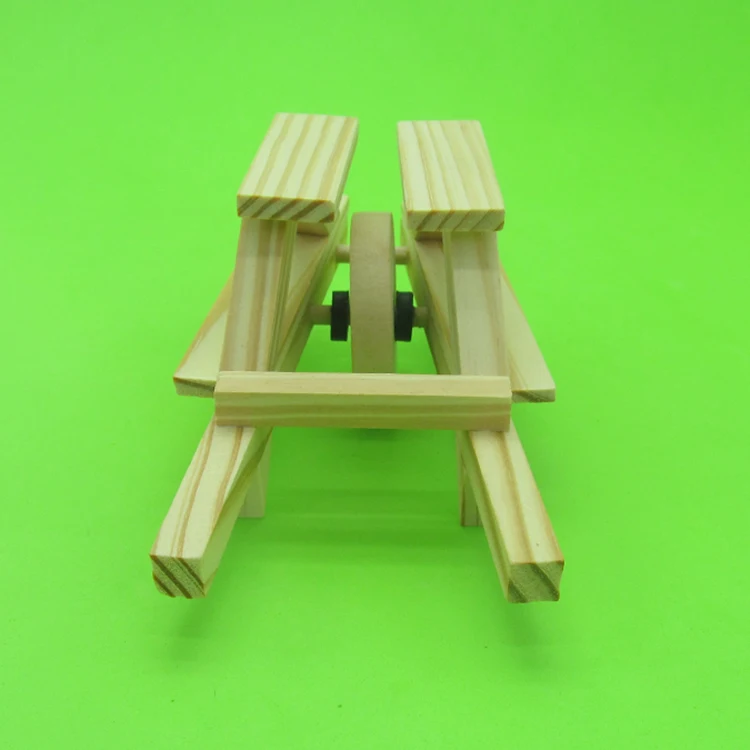 Diy тачка деревянная детская ручная сборка материал набор наука головоломка