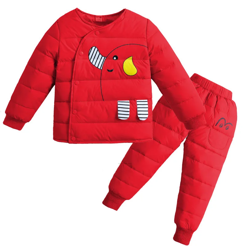 BibiCola/Детские теплая одежда Комплект Детская зимняя хлопковая Повседневное