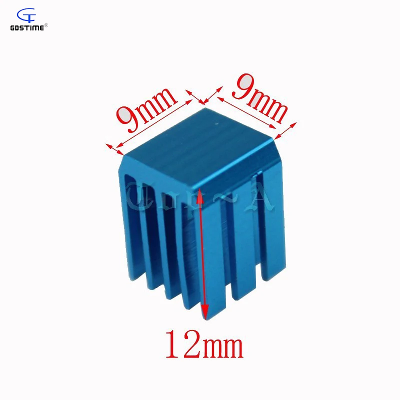 Gdstime 10 шт. Новинка 9x9x12 мм высококачественный синий экструдированный алюминиевый