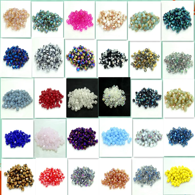 

Wholesale lot 3mm 200pcs bicone crystal glass 5301# loose spacer Beads DIY