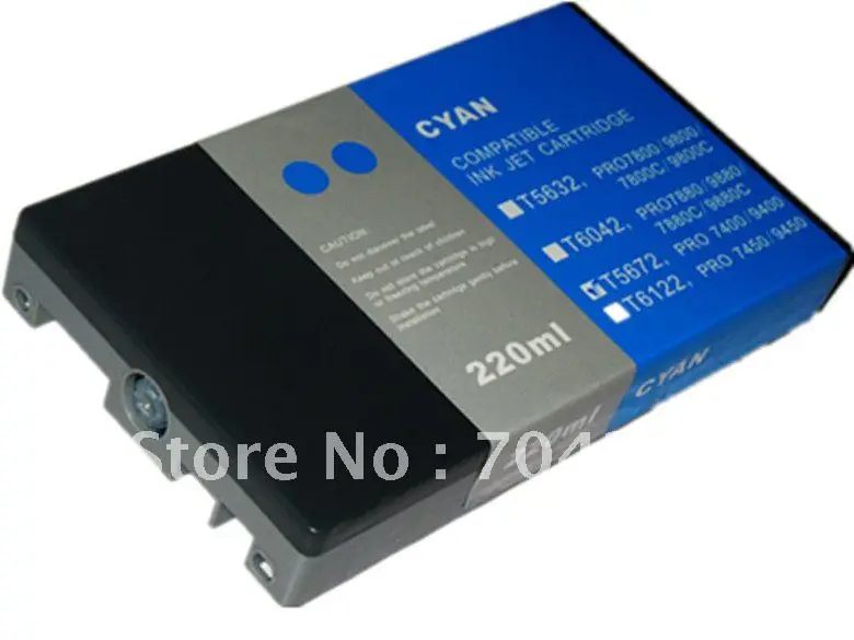 Free shipping ! 8 piece a lots Replace Printer Ink Cartridge With ink And Chip for Eps0n  7800 9800 7800C 9800C Printer inks