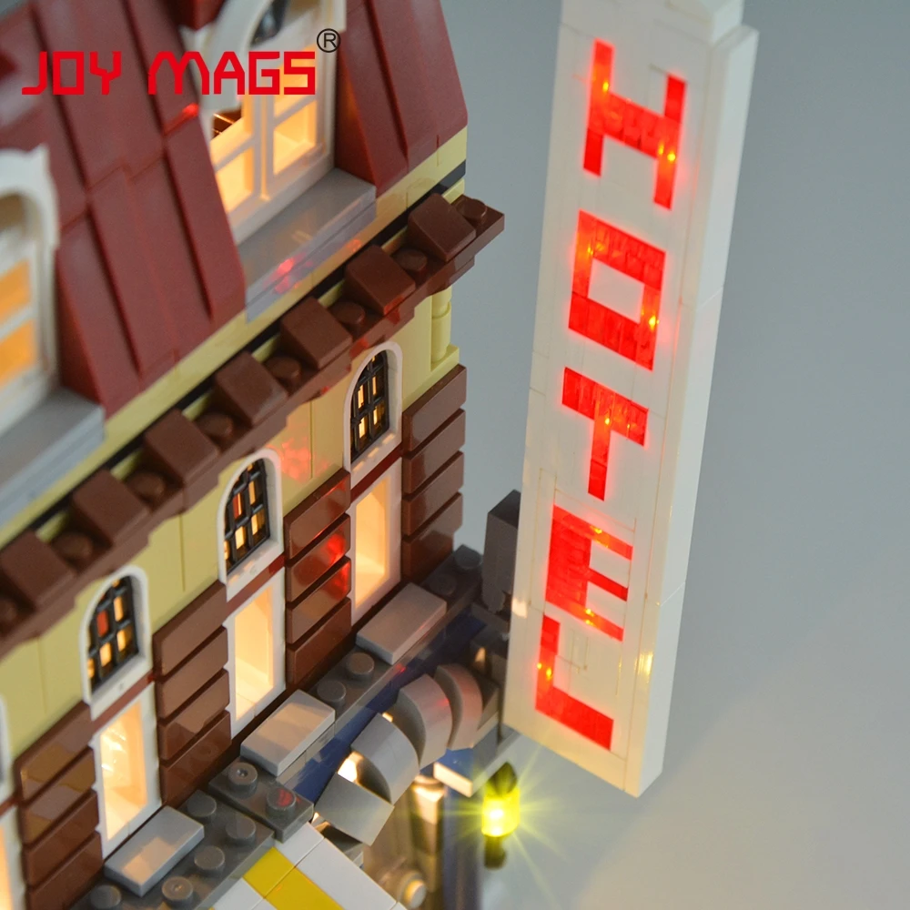 JOY MAGS светодиодный светильник для 10182 Creator City Street Maket кафе на углу совместим с моделью 15002