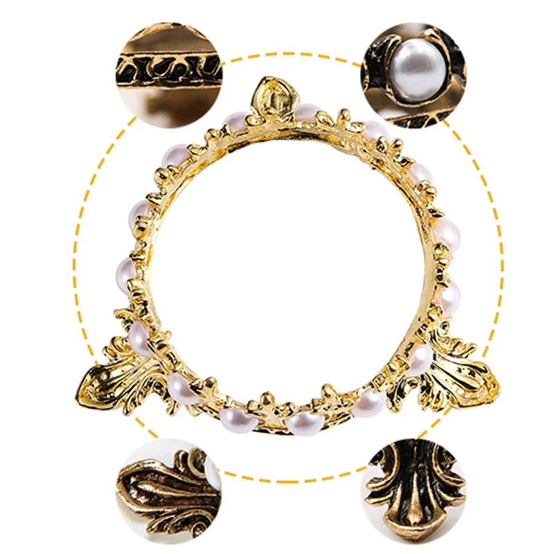 1 шт. металлическая стойка для ручек и кистей в форме короны дизайна ногтей