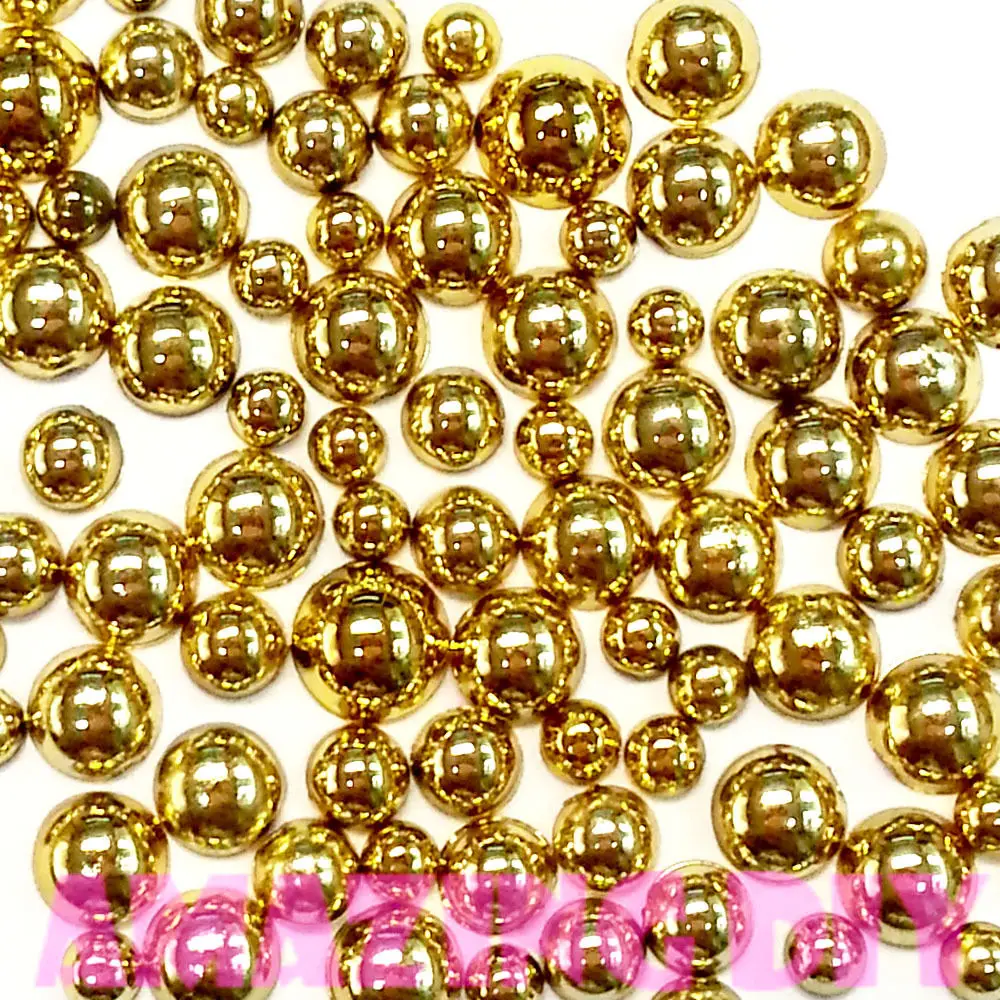 1000 шт. круглые блестящие полужемчужины 3 6 мм|flatback mix|flatback pearlflatback pearls mixed size |