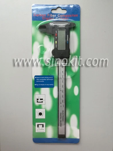 Электронный цифровой штангенциркуль ЖК-дисплей Пластиковый микрометр