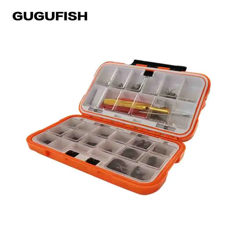 Gugufish 17 видов все 350 шт. Пластик Рыбалка снасти Box Размеры размеры S M L отделения