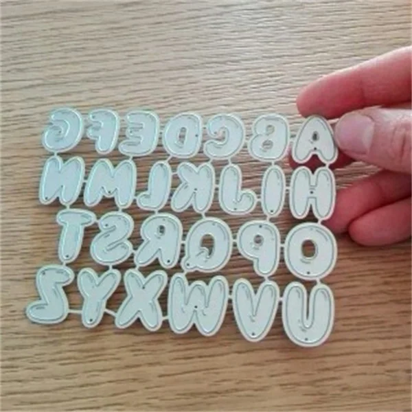 Swovo 26 букв алфавиты металлические Вырубные штампы трафареты DIY для бумажные карточки для скрапбукинга ремесло выгравированное тиснение вырубки Новинка