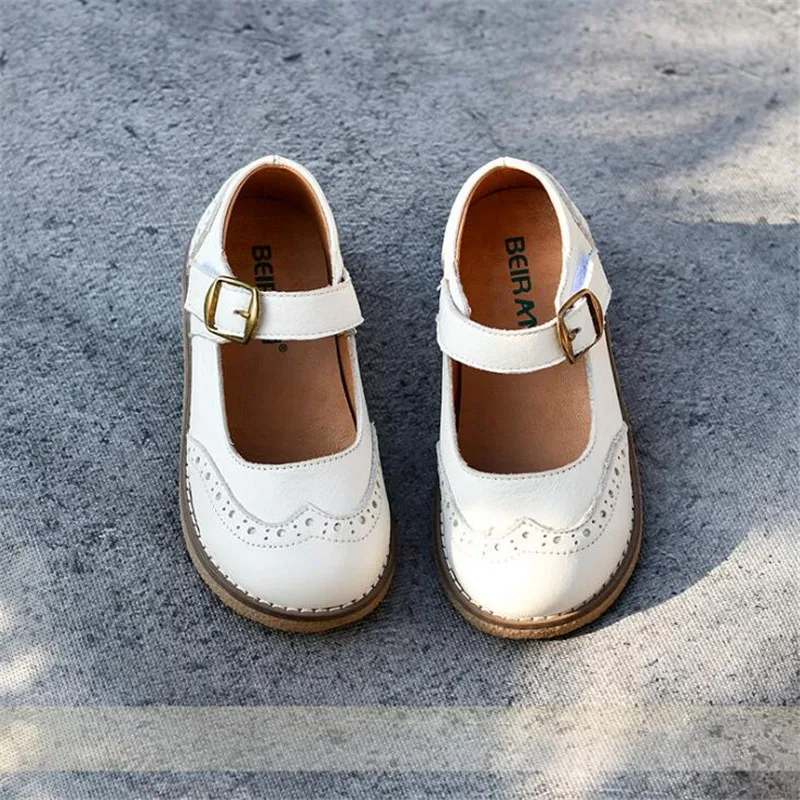 Туфли для девочек детские классические туфли из натуральной кожи демисезонные