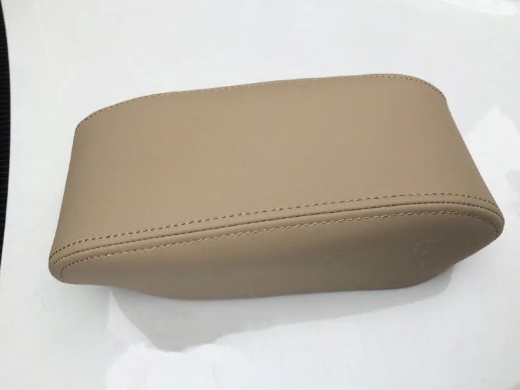 Beige Mirco волокно кожа центр подлокотник Крышка для hyundai Tucson AB058 - Название цвета: Beige