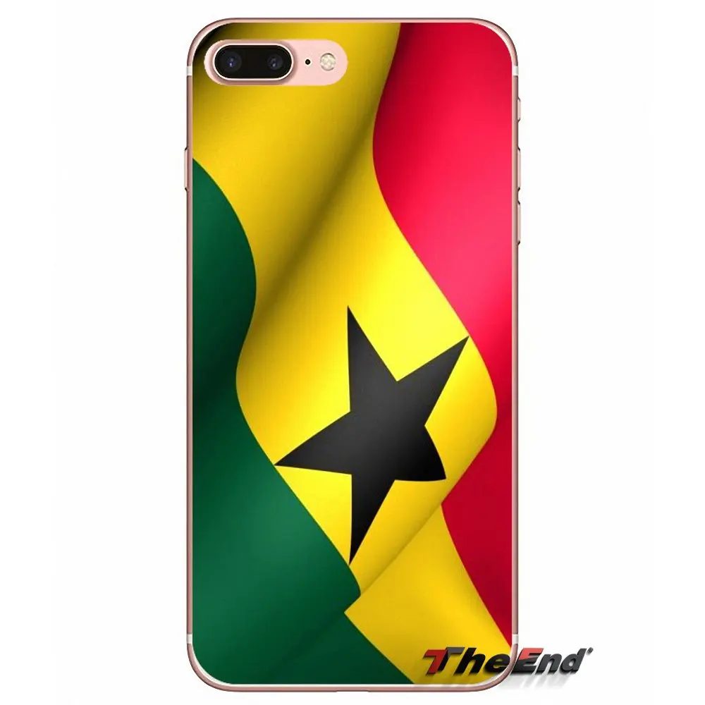 Для iPhone X 4 4S 5 5S 5C SE 6 6S 7 8 Plus Samsung Galaxy J1 J3 J5 J7 A3 A5 2016 2017 флаг Гана баннер Национальный