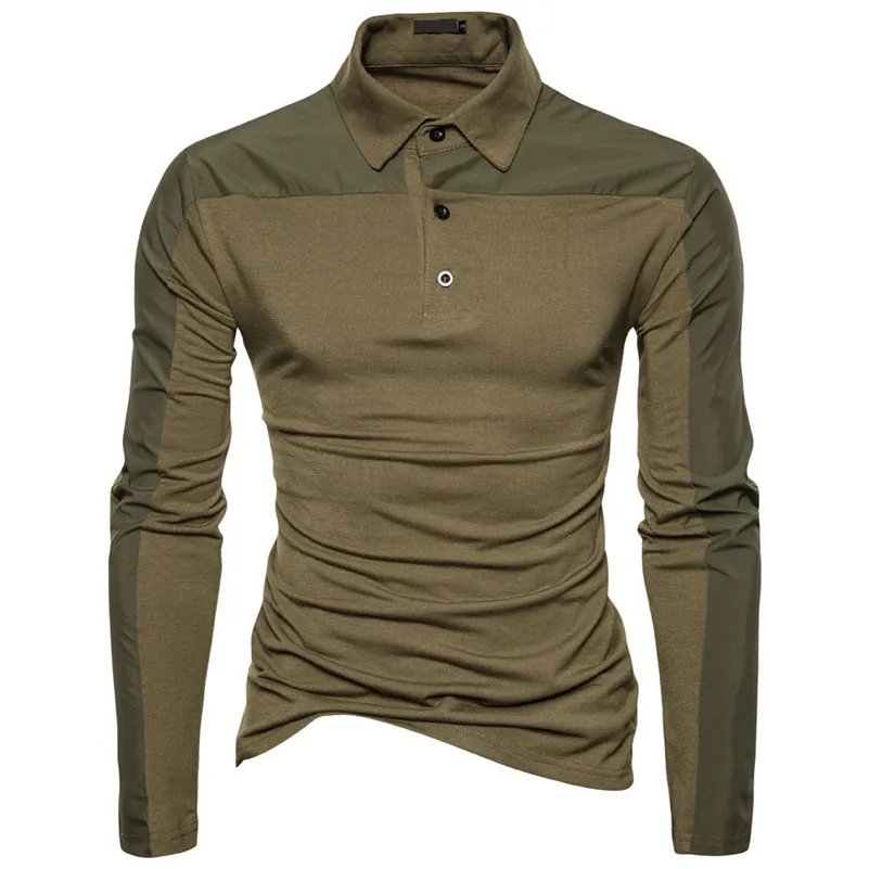 Рубашка VISADA JAUNA N8892 мужская с длинным рукавом хлопковая блуза Slim Fit сорочка