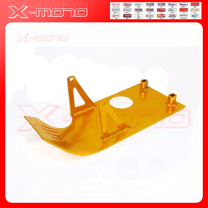Алюминий Skidplate опорная плита двигатели для автомобиля Чехол протектор XR50 CRF50 Z50 Тао Bosuer Кайо Xmotor Apollo 70 90 110CC для Dirt Pit Bike