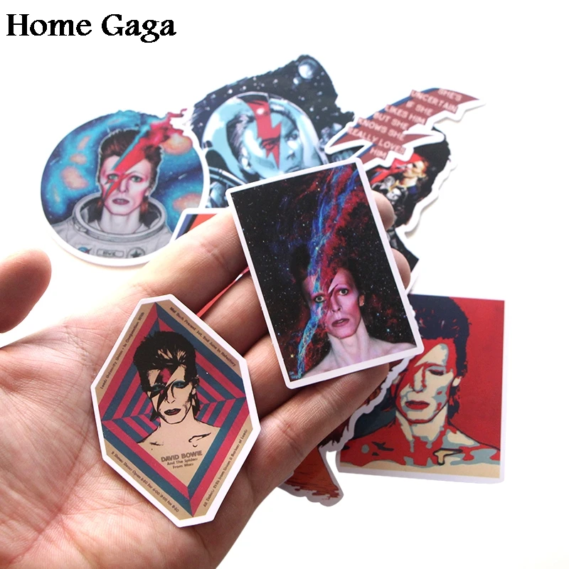 Homegaga, 12 шт., коллекция Дэвида Боуи Пастера, скрапбукинг, наклейки, креативные, сделай сам, декоративные наклейки, винтажные, для ноутбука, телефона, D1747