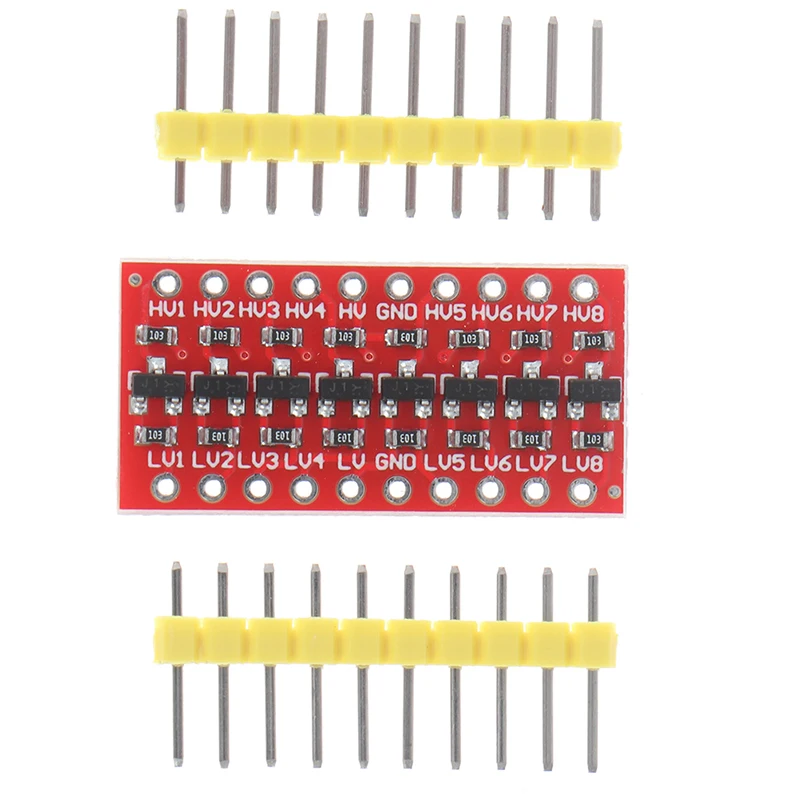 HUXUAN 1 шт. 8 канальный модуль преобразователя логического уровня I2C IIC
